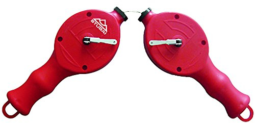 STUBAI Schlagschnurgerät doppelt | 30 m robuste Schlagschnur mit 2 Kreidekammern | Kunststoffgehäuse 240 g | ergonomische Griffe | präzise Markierungen & zeitsparendes Arbeiten im Team