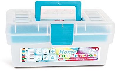 Tayg 110597 Collection” Werkzeugkoffer Home 12 / 290 x 170 x 127 mm/blau-transparent, Rosa