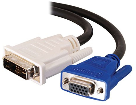 C2G 2M DVI-A Male to HD15 VGA Female Computer Monitor Extension Cable