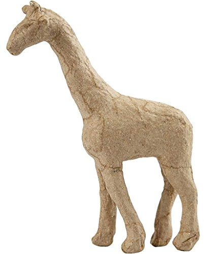 Creativ Papier Pappmaché Giraffe, braun, 16 x 10 cm