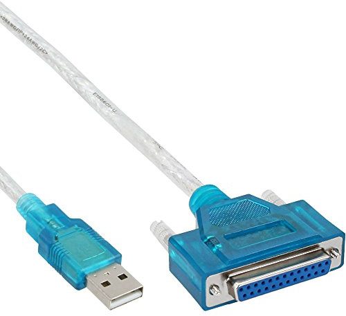 InLine® USB zu 25pol parallel, Drucker-Adapterkabel