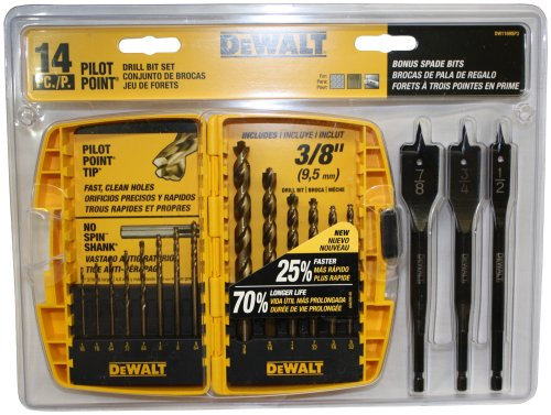 Dewalt Drill Bit set 14 Piece Fast Drilling in to metal and wood