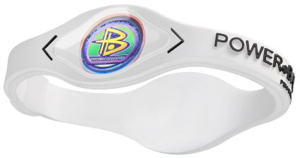PowerBalance silikon handledsband Power Balance armband vit-svart L