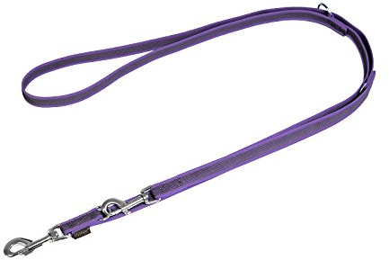 Mystique® Gummierte Umhängeleine Leine 20mm Standard Karabiner lila 3m