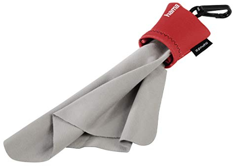 Hama Pocket Reinigungstuch Mikrofaser für Objektiv, Schwarz