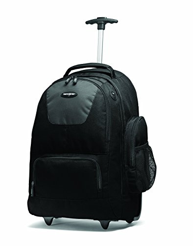 Samsonite ryggsäck med hjul, Svart/kol, En storlek, Ryggsäck med hjul med organisationsfickor