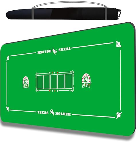 Spot Games Tapis de Poker Studson 125x60 en néoprène avec Sac de Transport