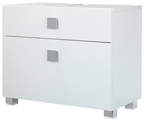 Schildmeyer 105841 Waschbeckenunterschrank, 65 x 53,5 x 32,5 cm, weiß