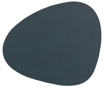 Lind DNA Glasuntersetzer Curve Leder Nupo Anthrazit, Maße: 13cm x 11cm x 0,2cm, 981181