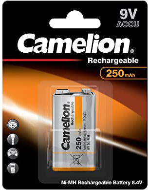 Camelion - 1 Accu Rechargeable Bloc NiMh 9V 250 mAh