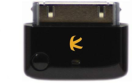 KOKKIA i10 (noir de luxe) Petit émetteur séparateur MULTI-FLUX bluetooth iPod pour, compatible avec iPod/iPhone/iPad avec véritable certification Apple, stéréo multi-flux (2 récepteurs peuvent profiter d’un seul appareil Apple). Télécommandes et possibilités de commande du volume de l’iPod/iPhone/iPad en local. Plug and play.