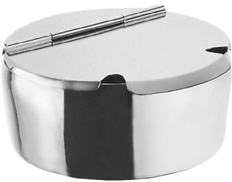 Motta 406 Zuckerdose rund, 14 cm, Edelstahl