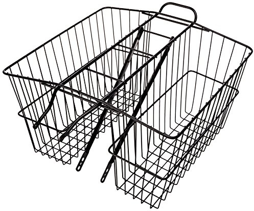 Wald 535 Rear Large Twin Basket (Black, 18X7.5X12) W535GB