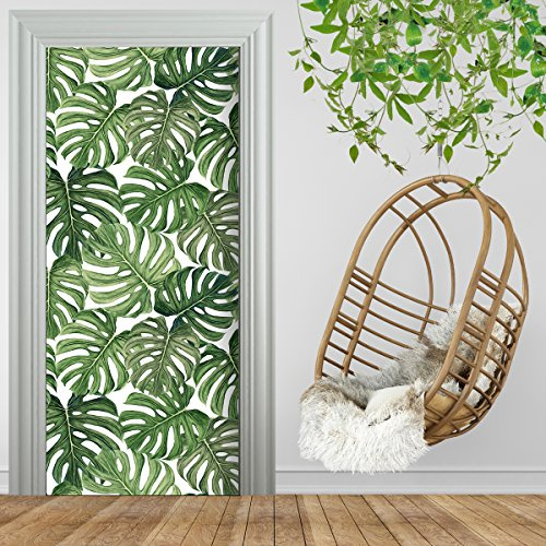 Türtapete selbstklebend TürPoster - JUNGLE BLÄTTER - Fototapete Türfolie Poster Tapete