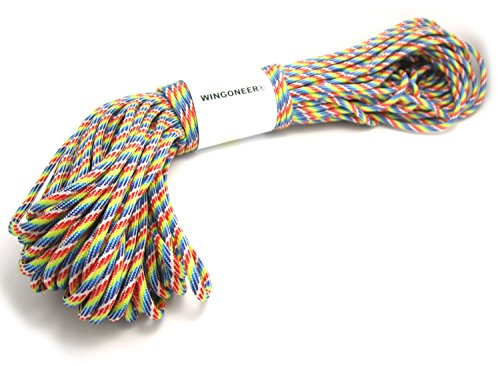 WINGONEER 550 Paracord Mil Spec Type III 7 Strand Parachute Cord 100 feet