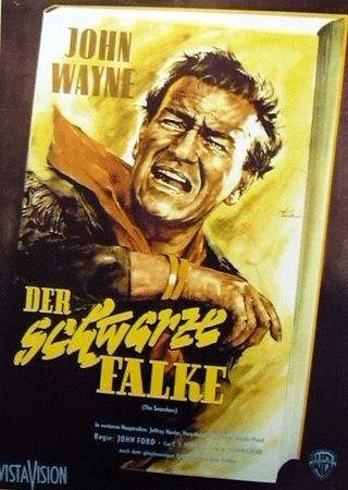 Close Up Der Schwarze Falke (1956), John Wayne | Filmplakat, Poster