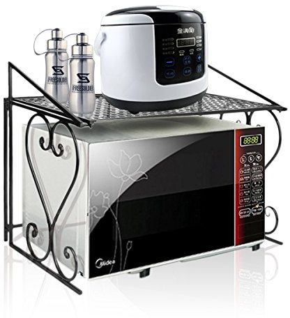 Dazone Étagère à Micro-Ondes en métal - Stable - Organisation optimale de la Cuisine