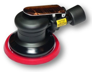 Druckluft Exzenterschleifer 125mm Klett 5-fach gelocht 5mm Hub 12.000 U/min