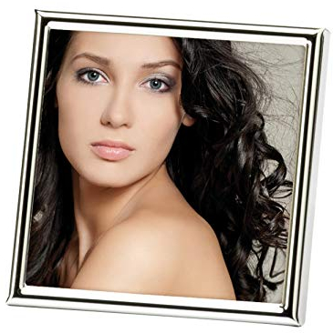 walther design Cadre Photo Argent 9 x 9 cm Chloé Portrait Frame WD099S