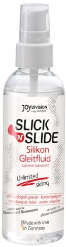 JOYDIVISION Slick'N'Slide 100 ml Silikon-Gleitmittel - Gleitgel für besonders langanhaltende Wirkung