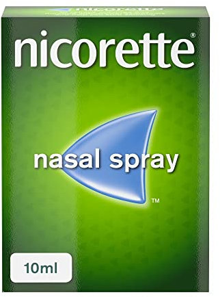 Nicorette Nasal Spray (1x 10ml), Fast-Acting Nicotine Nasal Spray to Help Stop Smoking, Cessation Aid for Relief from Cravings and Nicotine Withdrawal