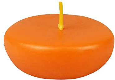 Zest Candle Schwimmkerzen, 5,8 cm, Orange, 24 Stück