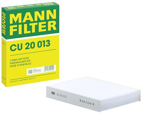 MANN-FILTER, CU 20 013 Innenraumfilter | Für PKW, Staub- und Pollenfiltration, Verbesserte Luftqualität, Schutz der Innenraumluft, Echte OE-Technologie
