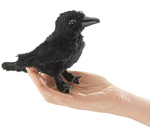 Folkmanis 2698 Mini Rabe Fingerpuppe