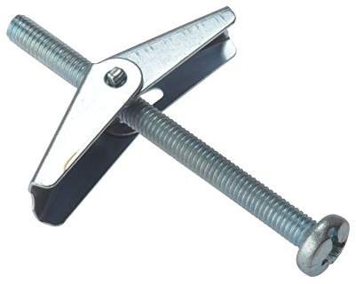 Bargainscrews - Confezione da 10 ancore a scatto con vite per cartongesso M3 x 50 mm