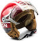 Soxon® SP-325 Plus „Red“ · Jet-Helm · Motorrad-Helm Roller-Helm Scooter-Helm Moped Mofa-Helm Chopper Retro Vespa Vintage Pilot Biker Helmet · ECE 22.05 Visier Schnellverschluss Tasche XL (61-62cm)