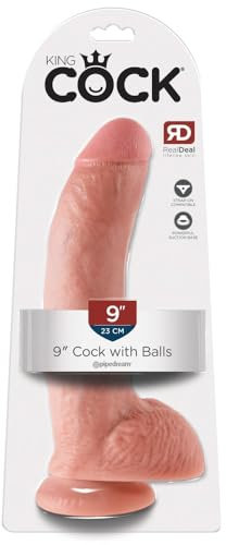 King Cock 9 Cock with Balls Light 9 Inch