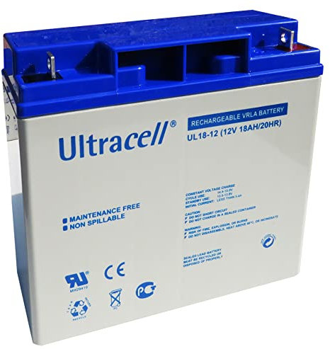 Batteria ricaricabile al piombo 12V 18Ah Ultracell Europea