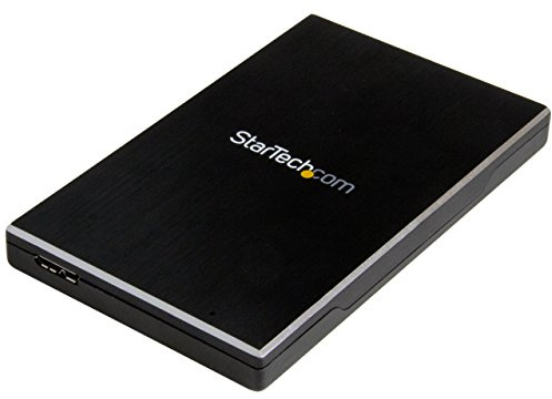 StarTech.com USB 3.1 (10 Gbps) hårddiskhölje för 2,5-tums SATA-enheter – hölje för SSD/HDD – aluminium