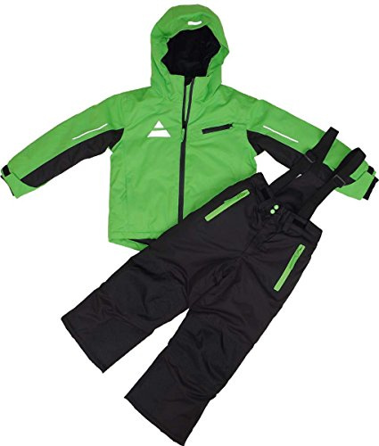 Combinaison de ski Maylynn Softshell 2 pièces pour enfant - Vert/noir 13-14 ans vert