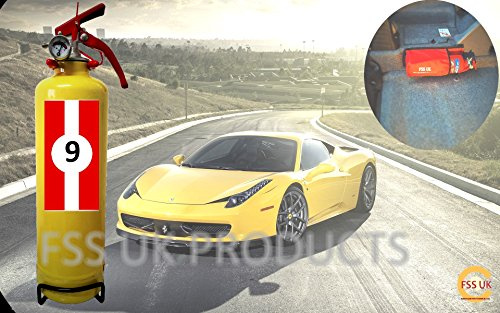 CAR FIRE Extinguisher Vehicle Motor 1 KG ABC Dry Powder + Wall Bracket. CE Marked. ABC Dry Powder FIRE Extinguisher. Fully CE Marked Ideal for Homes Kitchens CARAVANS Boats
