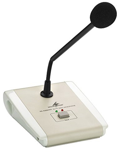 Monacor Push to Talk PA Desktop Mikrofon