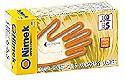 Linea Premium - Guantes de nitrilo, M, Arancione, 100