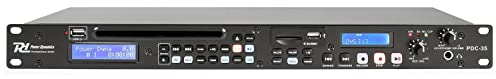 Power Dynamics PDC35 Dual Media Player mit CD, USB und SD mit Aufnahmefunktion