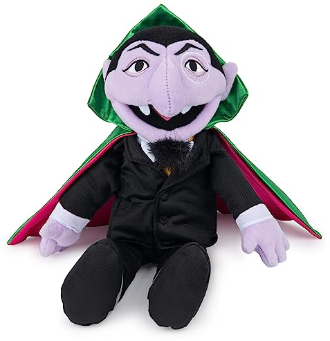 Gund Sesamstraßen-GRAF-Zahl-Stoffpuppe, 35,5 cm | Weiche taktile sensorische Details fördern Rollenspiel und emotionalen Ausdruck während des frühen Lernens. Ein aufmerksames
