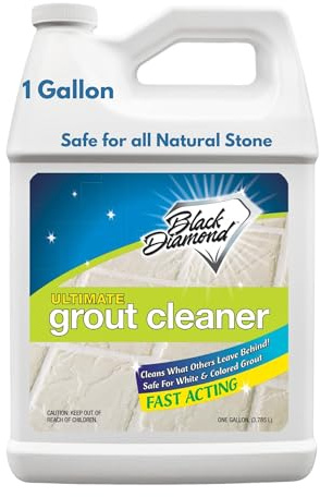Black Diamond Ultimate Grout Cleaner: Best Cleaner for Tile, Ceramic, Porcelain, Marble Acid-Free Safe Deep Cleaner & Stain Remover for Even The Dirtiest Grout (1-Gallon)