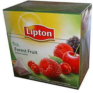 Lipton - Schwarzer Tee - Waldfrüchte - 20x Premium Pyramiden Teebeutel