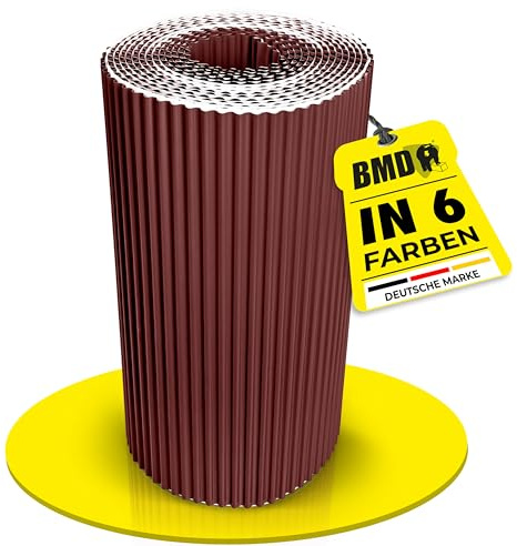 BMD Kaminanschlussband | 6 Farben | 300 mm x 5 m | kastanie RAL 8012 | Wandanschlussband | UV-beständig | Butylkleber selbstklebend | Schornstein | Dachfenster | Erker | Kamin | Dach | Wand