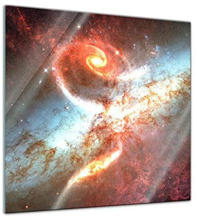 Bilderdepot24 Glasbild - Spiral Galaxie - 30x30 - Deko Glas - Wandbild aus Glas - Bild auf Glas - moderne Bilderdepot24 Glasbilder - Glasfoto - Echtglas