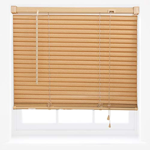 Persiane veneziane in PVC su misura effetto legno per finestre nuove - Teak 45cm x 150cm