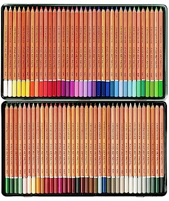 CRETACOLOR Pastel Pencils, pastelli ad Alta Resistenza alla Luce, 72 Colori, Senza Grassi, tampone Morbido, verniciabile con Acqua, Elevata pigmentazione