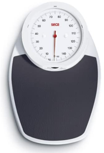 Seca - Bilancia pesapersone meccanica Viva 750, piatta, colore bianco e nero