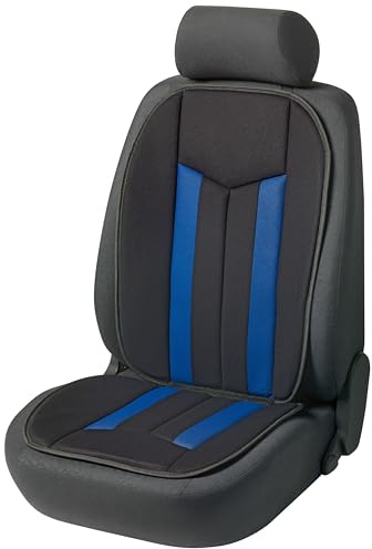 Walser Elegance Plus Universaler Sitzaufleger - Auto-Schutzunterlage, PKW-Sitzschoner, Sitzaufleger schwarz/blau