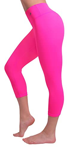 Kompression Capri Hose Für Damen CompressionZ - 3/4 Länge Yoga Laufen Trainingsübungen Gamaschen - Rosa, M