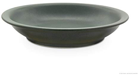 Bunzlauer Keramik 111 – Plato hondo (Diámetro: 22,5 cm, h = 4.5 cm Decoración Verde