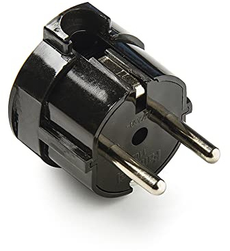 FAMATEL - Clavija | Salida lateral | TT | 16A | 250V | 4,8mm | Negro